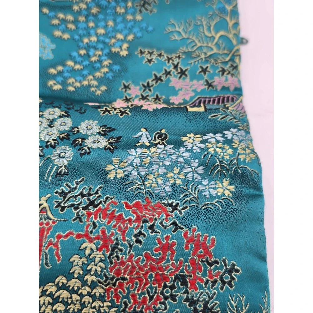 VTG‎ Turquoise Travel Jewelry Organizer Roll Foldable Jewelry Storage Holder